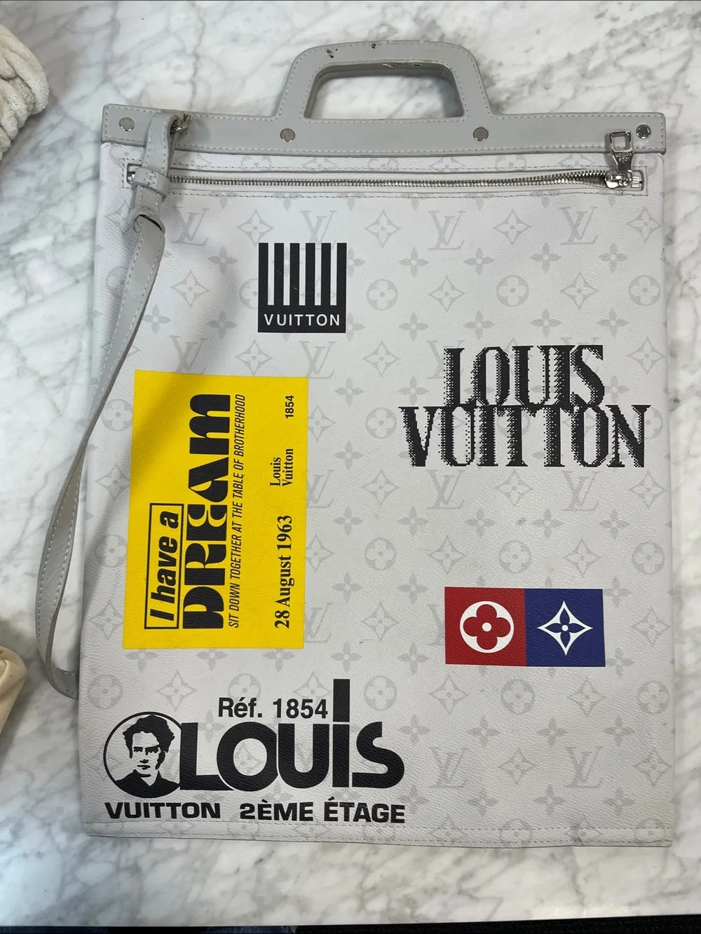 Louis Vuitton Canvas Messenger Bag